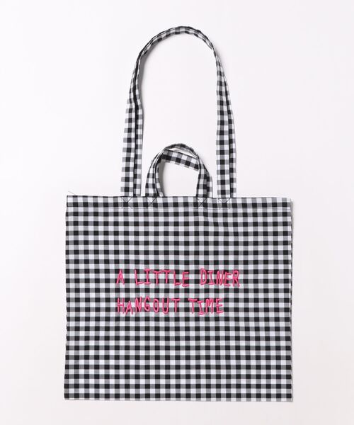 LOWRYS FARM(ローリーズファーム)の「シシュウミニトート 648499(トートバッグ・キッズ・ストライプ/チェック/ピンク/ベージュ・FREE)」の4枚目の写真