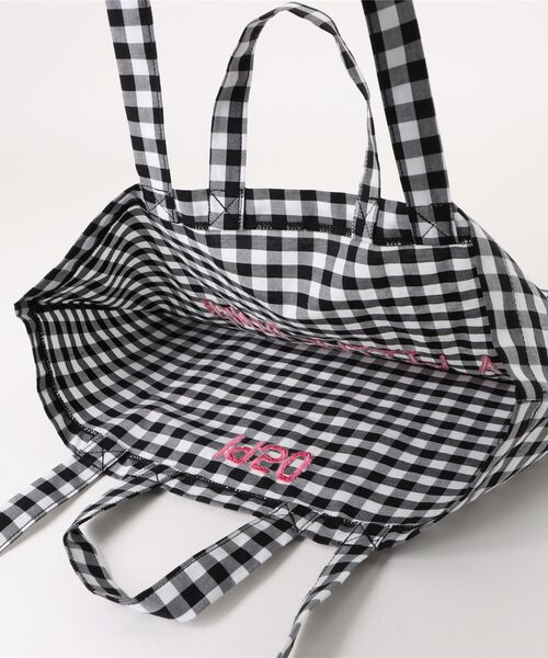 LOWRYS FARM(ローリーズファーム)の「シシュウミニトート 648499(トートバッグ・キッズ・ストライプ/チェック/ピンク/ベージュ・FREE)」の7枚目の写真