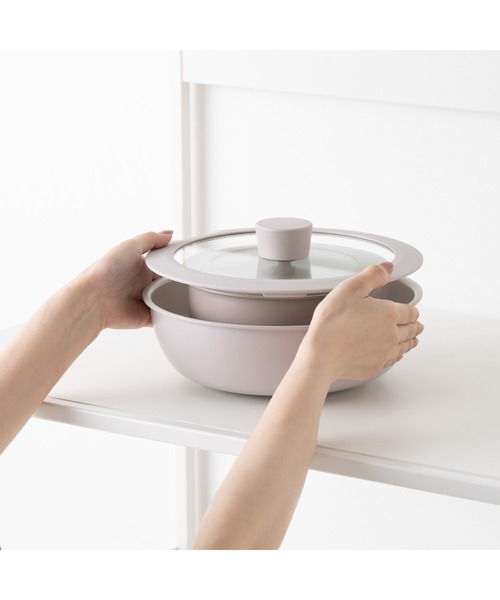 ベーシック5点セット GO TABLE 鍋・フライパン ベーシック5点セット グレー 取っ手着脱 重ね