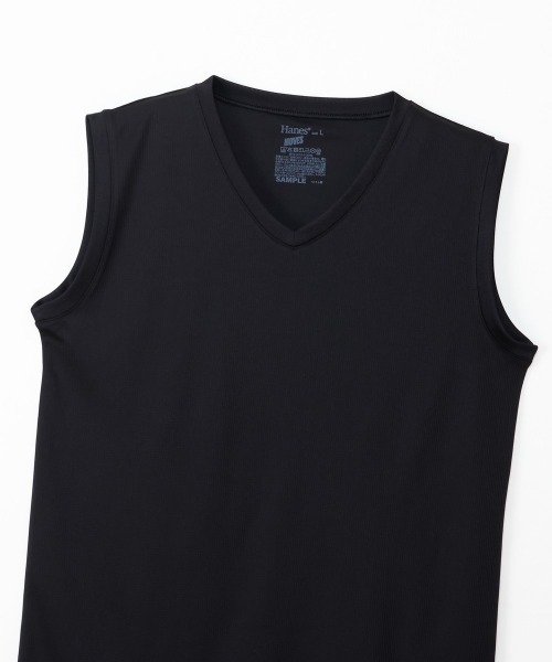 HANES(ヘインズ)の「【Hanes/ヘインズ】メンズ 【2枚組】Hanes MOVES スクエアメッシュ スリーブレスTシャツ(Tシャツ/カットソー・メンズ・ホワイト/ライトグレー/ブラック・M/L/LL)」の19枚目の写真