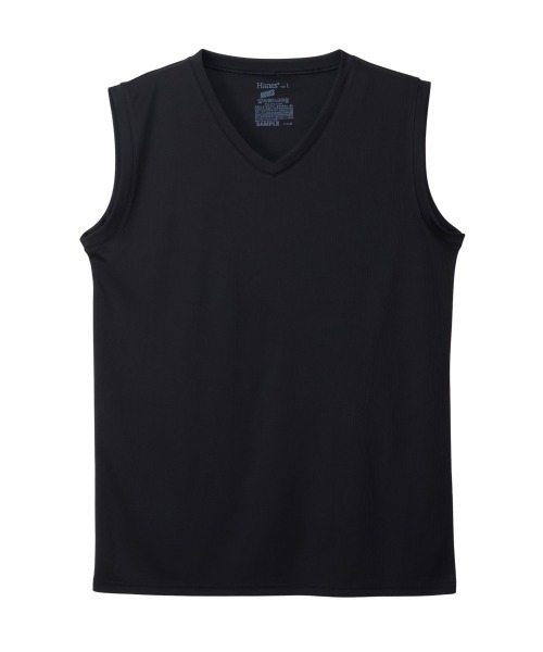 HANES(ヘインズ)の「【Hanes/ヘインズ】メンズ 【2枚組】Hanes MOVES スクエアメッシュ スリーブレスTシャツ(Tシャツ/カットソー・メンズ・ホワイト/ライトグレー/ブラック・M/L/LL)」の17枚目の写真
