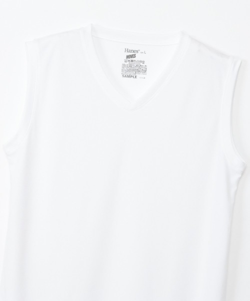 HANES(ヘインズ)の「【Hanes/ヘインズ】メンズ 【2枚組】Hanes MOVES スクエアメッシュ スリーブレスTシャツ(Tシャツ/カットソー・メンズ・ホワイト/ライトグレー/ブラック・M/L/LL)」の13枚目の写真