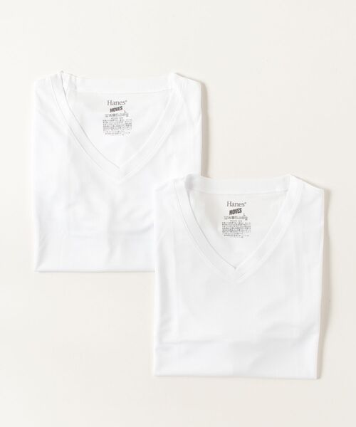 HANES(ヘインズ)の「【Hanes/ヘインズ】メンズ 【2枚組】Hanes MOVES スクエアメッシュ スリーブレスTシャツ(Tシャツ/カットソー・メンズ・ホワイト/ライトグレー/ブラック・M/L/LL)」の15枚目の写真
