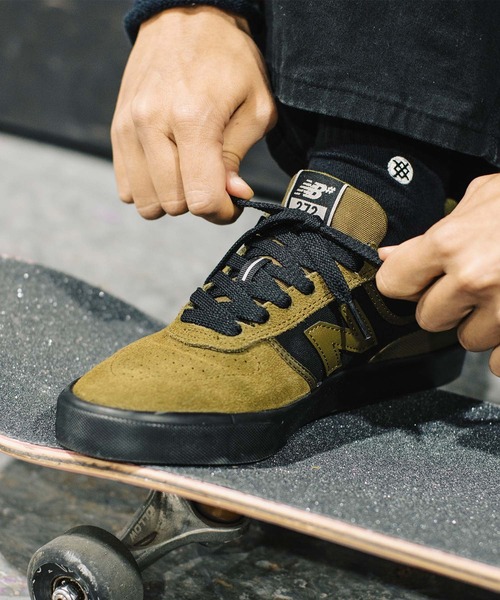 NEW BALANCE(ニューバランス)の「new balance numeric ニューバランス ヌメリック UN272(スニーカー・メンズ・ブラック×ホワイト/ダークオリーブ・28.0cm/27.5cm/27.0cm/26.5cm/26.0cm/25.0cm/24.5cm/24.0cm/23.5cm/23.0cm)」の1枚目の写真