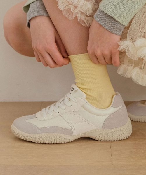 MAC MOC（マックモック）の「ディディム ゴフコア マルチテクスチャーレースアップスニーカー_4カラー 3cm（スニーカー・レディース・シルバー/ブラック/ホワイト/ミント・36/37/38/39/40）」の6枚目の写真