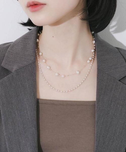 SMELLY（スメリー）の「2セットパールネックレス（ネックレス・レディース・ゴールド系その他・-）」の5枚目の写真