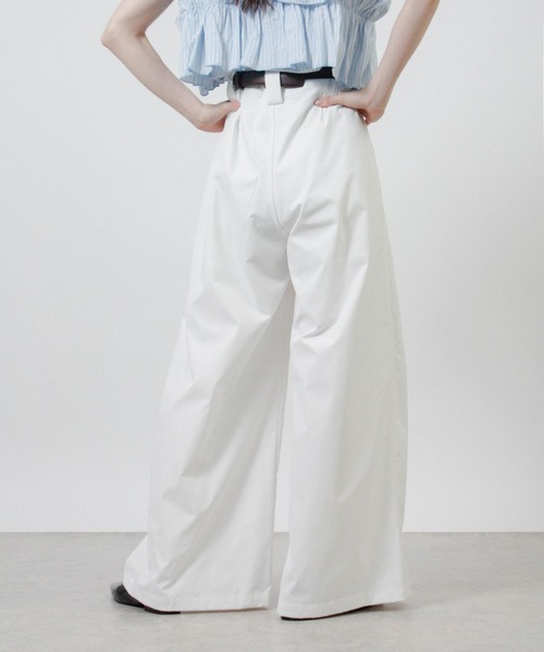 Social GIRL(ソーシャルガール)の「ハイウエストタックワイドパンツ スラックスパンツ(スラックス・レディース・ベージュ/オフホワイト/ブラック・M/L)」の17枚目の写真
