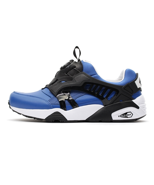 PUMA（プーマ）の「TRINOMIC DISC BLAZE LEATHER（スニーカー・メンズ・ホワイト/ブルー/ブラック・24.0cm/25.0cm/26.0cm/27.0cm/27.5cm/28.0cm/28.5cm/24.5cm/25.5cm/26.5cm/23.0cm/23.5cm/22.5cm/29.0cm）」の4枚目の写真