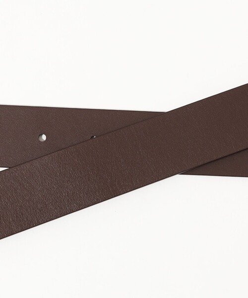 LEFIJE(レフィエ)の「LEFIJE ROUND レザーベルト(ベルト・レディース・ブラック/ダークブラウン・FREE)」の5枚目の写真