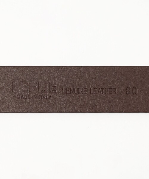 LEFIJE(レフィエ)の「LEFIJE ROUND レザーベルト(ベルト・レディース・ブラック/ダークブラウン・FREE)」の6枚目の写真