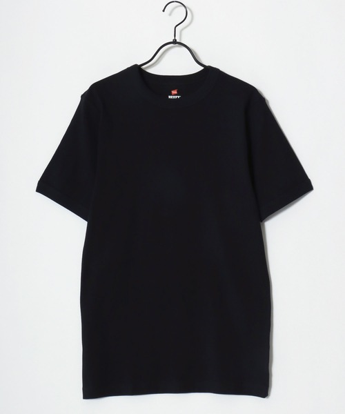 HANES(ヘインズ)の「Hanes/へインズ BEEFY/ビーフィー 無地 リブ クルーネック 半袖Tシャツ/1P パックT/レディース メンズ(Tシャツ/カットソー・メンズ・ネイビー/ホワイト/グレー/ブラック・S/M/XL/L)」の10枚目の写真