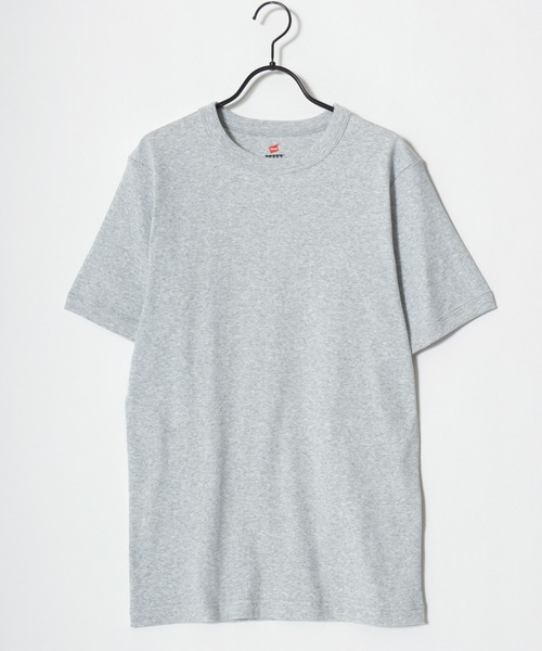 HANES(ヘインズ)の「Hanes/へインズ BEEFY/ビーフィー 無地 リブ クルーネック 半袖Tシャツ/1P パックT/レディース メンズ(Tシャツ/カットソー・メンズ・ネイビー/ホワイト/グレー/ブラック・S/M/XL/L)」の11枚目の写真