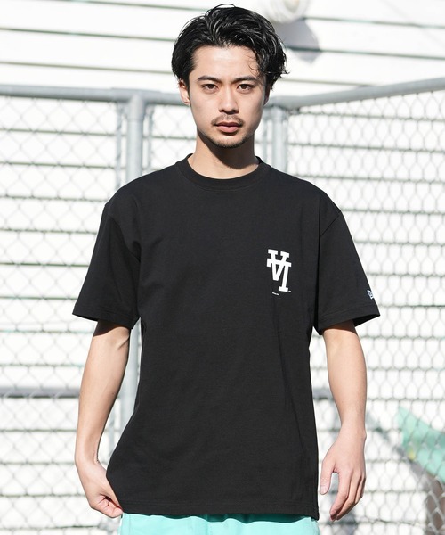 NEW ERA(ニューエラ)の「NEW ERA/ニューエラ 半袖 Tシャツ バックプリント コットン Upside Down ロサンゼルス・ドジャース(Tシャツ/カットソー・メンズ・ホワイト/ブラック・XL/XXL/M/L)」の9枚目の写真