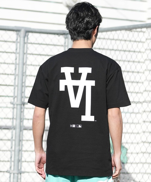 NEW ERA(ニューエラ)の「NEW ERA/ニューエラ 半袖 Tシャツ バックプリント コットン Upside Down ロサンゼルス・ドジャース(Tシャツ/カットソー・メンズ・ホワイト/ブラック・XL/XXL/M/L)」の10枚目の写真