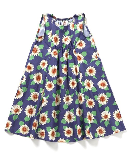 apres les cours(アプレレクール)の「【WEB限定】総柄プリントまいにちワンピース(ワンピース・キッズ・オレンジ/ネイビー/スカイブルー/ブラック/サックスブルー/ピンク/イエロー/ストライプ・100/120/110/90/80/140/130)」の4枚目の写真