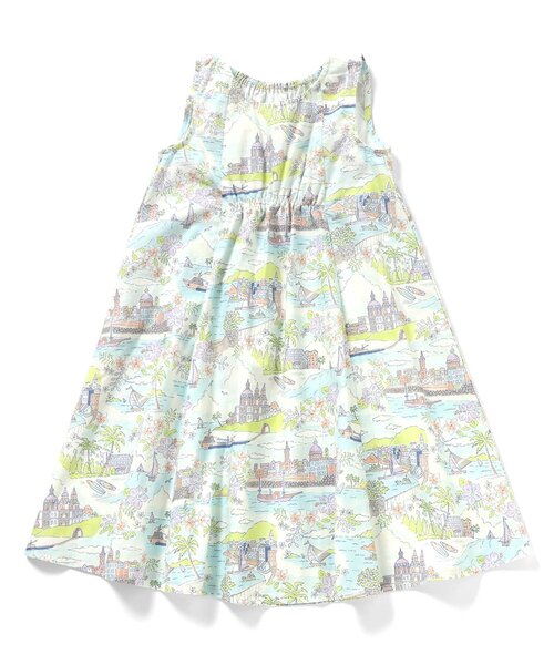 apres les cours(アプレレクール)の「【WEB限定】総柄プリントまいにちワンピース(ワンピース・キッズ・オレンジ/ネイビー/スカイブルー/ブラック/サックスブルー/ピンク/イエロー/ストライプ・100/120/110/90/80/140/130)」の5枚目の写真