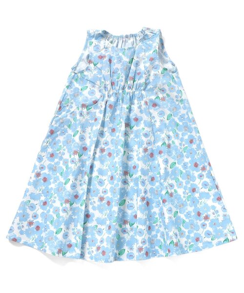 apres les cours(アプレレクール)の「【WEB限定】総柄プリントまいにちワンピース(ワンピース・キッズ・オレンジ/ネイビー/スカイブルー/ブラック/サックスブルー/ピンク/イエロー/ストライプ・100/120/110/90/80/140/130)」の3枚目の写真