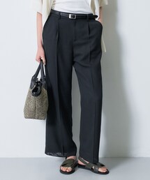 INDIVI | 【洗える／メッシュ素材／SETUP可能】ワイドパンツ(その他パンツ)