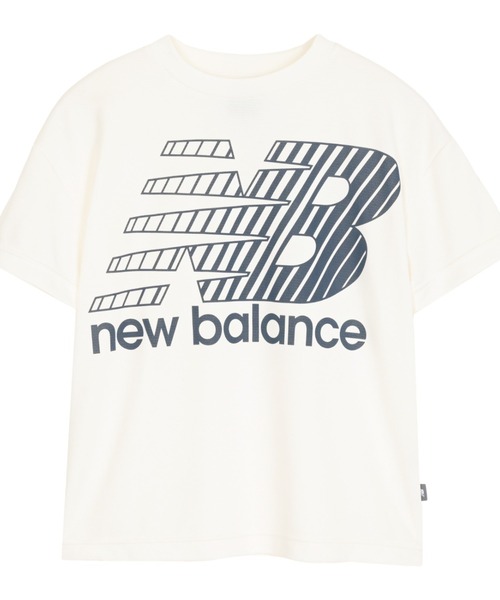 NEW BALANCE(ニューバランス)の「ニューバランス New Balance ビッグロゴショートスリーブシャツ(シャツ/ブラウス・キッズ・ネイビー/ブルー/オフホワイト/ブラック・130cm/140cm/150cm/160cm)」の2枚目の写真