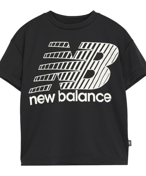 NEW BALANCE(ニューバランス)の「ニューバランス New Balance ビッグロゴショートスリーブシャツ(シャツ/ブラウス・キッズ・ネイビー/ブルー/オフホワイト/ブラック・130cm/140cm/150cm/160cm)」の3枚目の写真