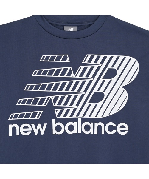 NEW BALANCE(ニューバランス)の「ニューバランス New Balance ビッグロゴショートスリーブシャツ(シャツ/ブラウス・キッズ・ネイビー/ブルー/オフホワイト/ブラック・130cm/140cm/150cm/160cm)」の8枚目の写真