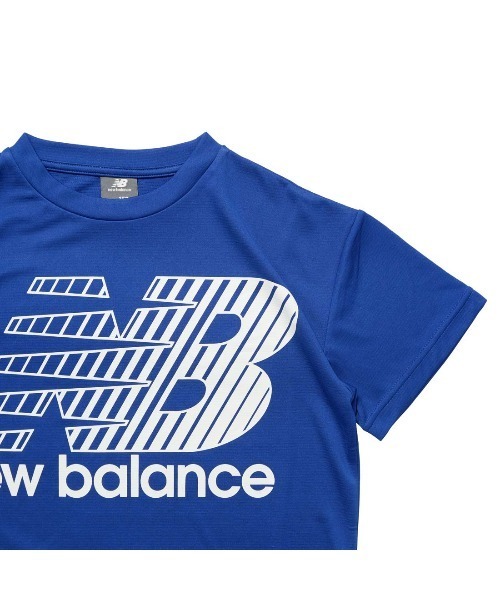 NEW BALANCE(ニューバランス)の「ニューバランス New Balance ビッグロゴショートスリーブシャツ(シャツ/ブラウス・キッズ・ネイビー/ブルー/オフホワイト/ブラック・130cm/140cm/150cm/160cm)」の6枚目の写真