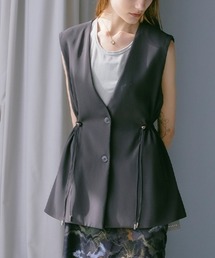 sahara（サハラ）の「Waist Draw String Vest/ウエストドローストリングベスト（ベスト）」