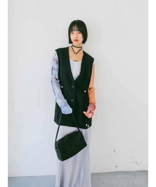 sahara（サハラ）の「Waist Draw String Vest/ウエストドローストリングベスト（ベスト・レディース・グレー/ブラック・FREE）」の9枚目の写真