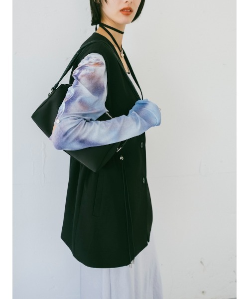 sahara（サハラ）の「Waist Draw String Vest/ウエストドローストリングベスト（ベスト・レディース・グレー/ブラック・FREE）」の11枚目の写真