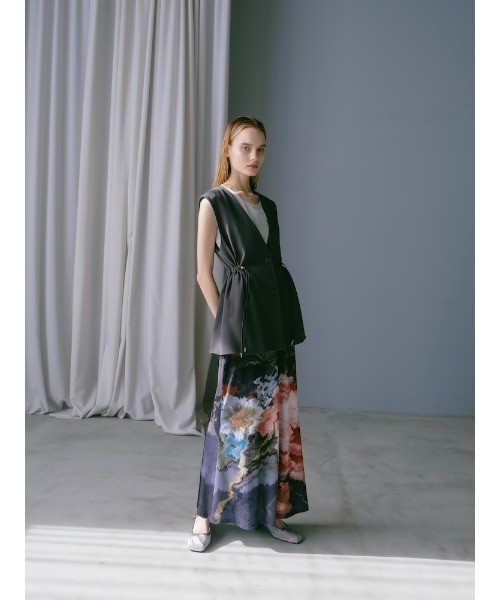 sahara（サハラ）の「Waist Draw String Vest/ウエストドローストリングベスト（ベスト・レディース・グレー/ブラック・FREE）」の12枚目の写真