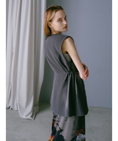 sahara（サハラ）の「Waist Draw String Vest/ウエストドローストリングベスト（ベスト・レディース・グレー/ブラック・FREE）」の16枚目の写真