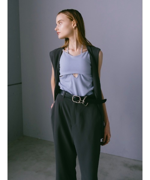 sahara（サハラ）の「Waist Draw String Vest/ウエストドローストリングベスト（ベスト・レディース・グレー/ブラック・FREE）」の19枚目の写真