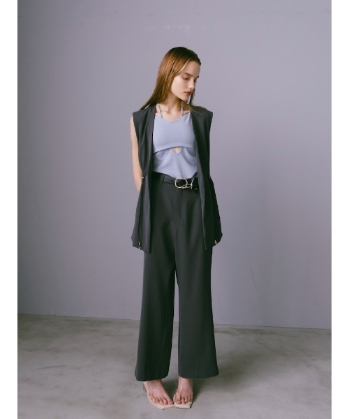 sahara（サハラ）の「Waist Draw String Vest/ウエストドローストリングベスト（ベスト・レディース・グレー/ブラック・FREE）」の20枚目の写真