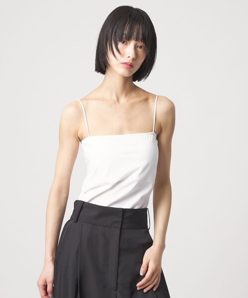 EMMEL REFINES(エメルリファインズ)の「<EMMEL REFINES>EM カップツキ キャミソール(キャミソール・レディース・ブラック/ホワイト・FREE)」の1枚目の写真
