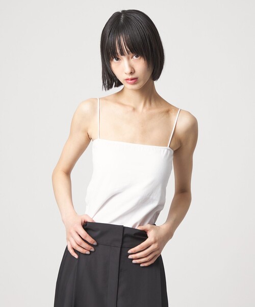 EMMEL REFINES(エメルリファインズ)の「<EMMEL REFINES>EM カップツキ キャミソール(キャミソール・レディース・ブラック/ホワイト・FREE)」の3枚目の写真