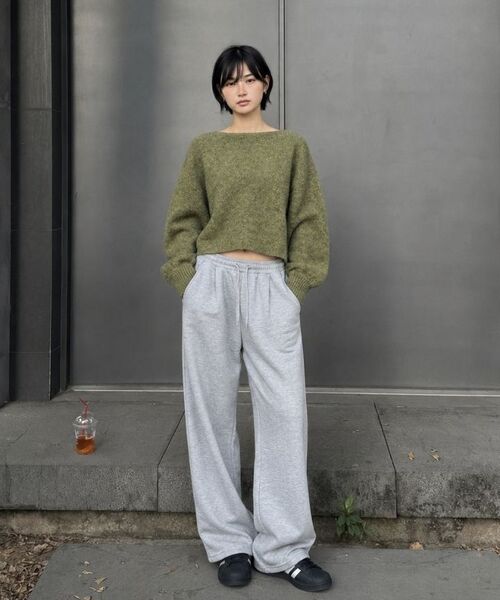 NESPA STUDIO（ネスパスタジオ）の「バランスワイドウィメントレーニングパンツ2カラー[NSPT_9001]（スウェットパンツ・レディース・ブラック/グレー・SMALL/MEDIUM/LARGE/X-LARGE）」の5枚目の写真