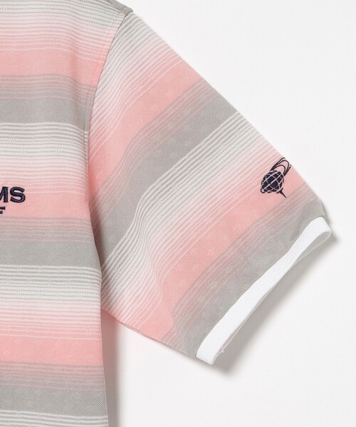 BEAMS GOLF(ビームスゴルフ)の「PURPLE LABEL / MONTAUK ボーダー シャツ(ポロシャツ・メンズ・ブルー/ピンク・SMALL/X-LARGE/LARGE/MEDIUM)」の5枚目の写真