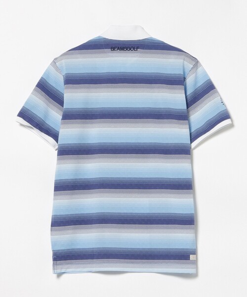 BEAMS GOLF(ビームスゴルフ)の「PURPLE LABEL / MONTAUK ボーダー シャツ(ポロシャツ・メンズ・ブルー/ピンク・SMALL/X-LARGE/LARGE/MEDIUM)」の12枚目の写真