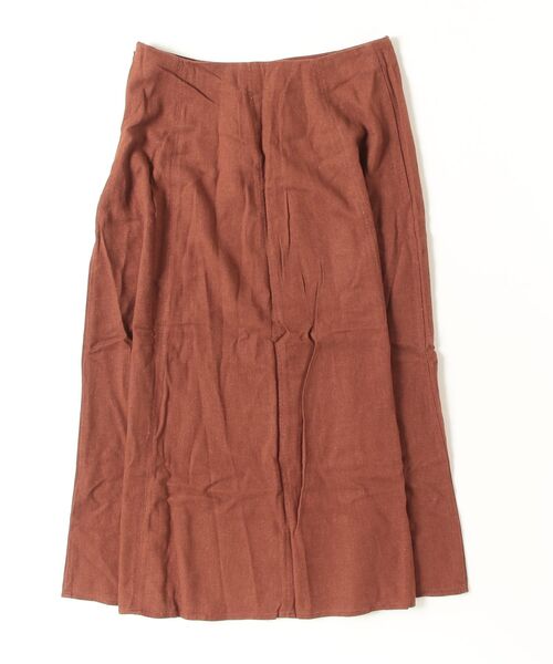 BANANA REPUBLIC FACTORY STORE(バナナリパブリック ファクトリーストア)の「BANANA REPUBLIC FACTORY STORE リネンブレンド シームド ミディスカート(スカート・レディース・ベージュ/ブラウン・4/2/0/8/6)」の3枚目の写真