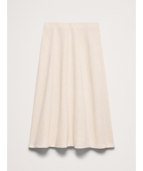 BANANA REPUBLIC FACTORY STORE(バナナリパブリック ファクトリーストア)の「BANANA REPUBLIC FACTORY STORE リネンブレンド シームド ミディスカート(スカート・レディース・ベージュ/ブラウン・4/2/0/8/6)」の6枚目の写真