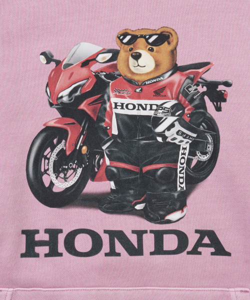 PHYPS MOTORCYCLE（フィップスモーターサイクル）の「Pigment Racing Bear Hoodie Pink（パーカー・レディース・その他・MEDIUM/LARGE/SMALL/X-LARGE）」の4枚目の写真