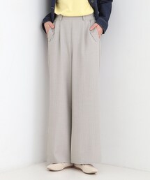 SHOO・LA・RUE | 【洗濯機可/S-LL】フラップポケットがアクセント ヘリンボーンワイドパンツ(その他パンツ)