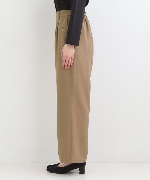 SHOO・LA・RUE（シューラルー）の「【洗濯機可/S-LL】フラップポケットがアクセント ヘリンボーンワイドパンツ（その他パンツ・レディース・ネイビー/グレー/ブラウン系・04/03/02/01）」の22枚目の写真