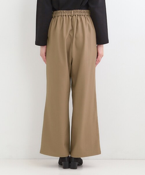 SHOO・LA・RUE（シューラルー）の「【洗濯機可/S-LL】フラップポケットがアクセント ヘリンボーンワイドパンツ（その他パンツ・レディース・ネイビー/グレー/ブラウン系・04/03/02/01）」の4枚目の写真