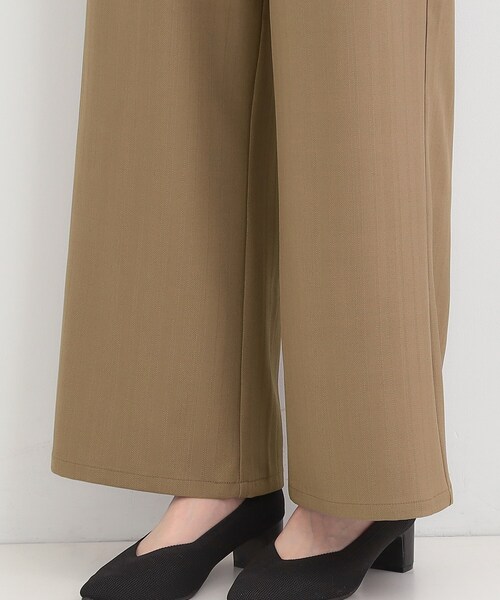 SHOO・LA・RUE（シューラルー）の「【洗濯機可/S-LL】フラップポケットがアクセント ヘリンボーンワイドパンツ（その他パンツ・レディース・ネイビー/グレー/ブラウン系・04/03/02/01）」の8枚目の写真