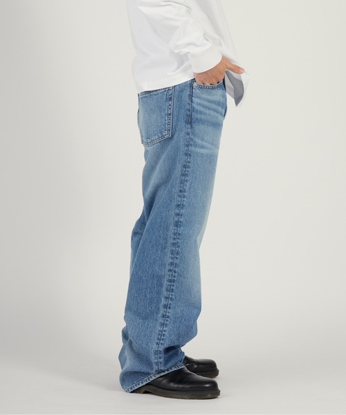 Calvin Klein（カルバン・クライン）の「Calvin Klein/カルバンクライン BAGGY HAPPER BLUE JEAN ブランドタグ バギーデニムパンツ 2026年春夏（デニムパンツ・メンズ・ライトブルー・32inch/30inch/28inch）」の20枚目の写真