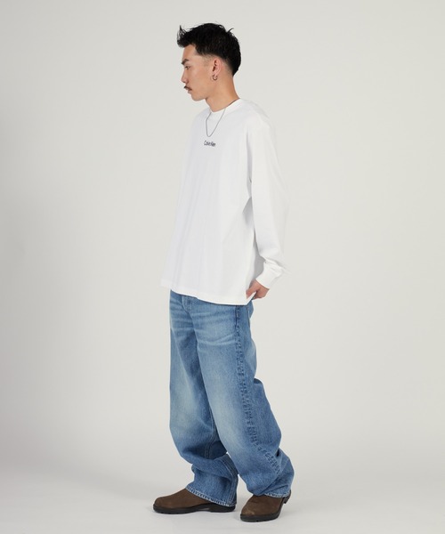 Calvin Klein（カルバン・クライン）の「Calvin Klein/カルバンクライン BAGGY HAPPER BLUE JEAN ブランドタグ バギーデニムパンツ 2026年春夏（デニムパンツ・メンズ・ライトブルー・32inch/30inch/28inch）」の12枚目の写真
