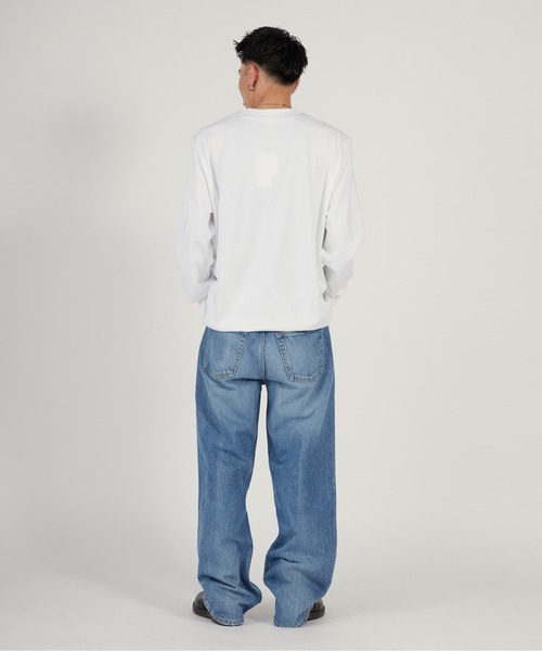 Calvin Klein（カルバン・クライン）の「Calvin Klein/カルバンクライン BAGGY HAPPER BLUE JEAN ブランドタグ バギーデニムパンツ 2026年春夏（デニムパンツ・メンズ・ライトブルー・32inch/30inch/28inch）」の10枚目の写真