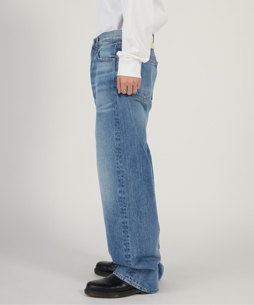 Calvin Klein（カルバン・クライン）の「Calvin Klein/カルバンクライン BAGGY HAPPER BLUE JEAN ブランドタグ バギーデニムパンツ 2026年春夏（デニムパンツ・メンズ・ライトブルー・32inch/30inch/28inch）」の8枚目の写真