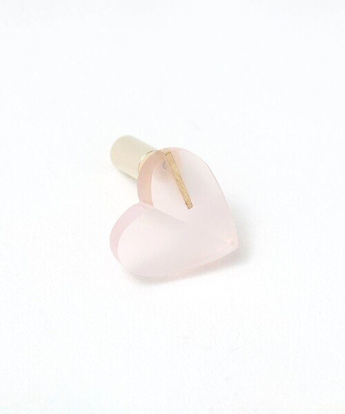 MAYU（マユ）の「＜MAYU＞HRT 片耳ピアス（ピアス（片耳用）・レディース・ライトピンク/ホワイト・FREE）」の4枚目の写真